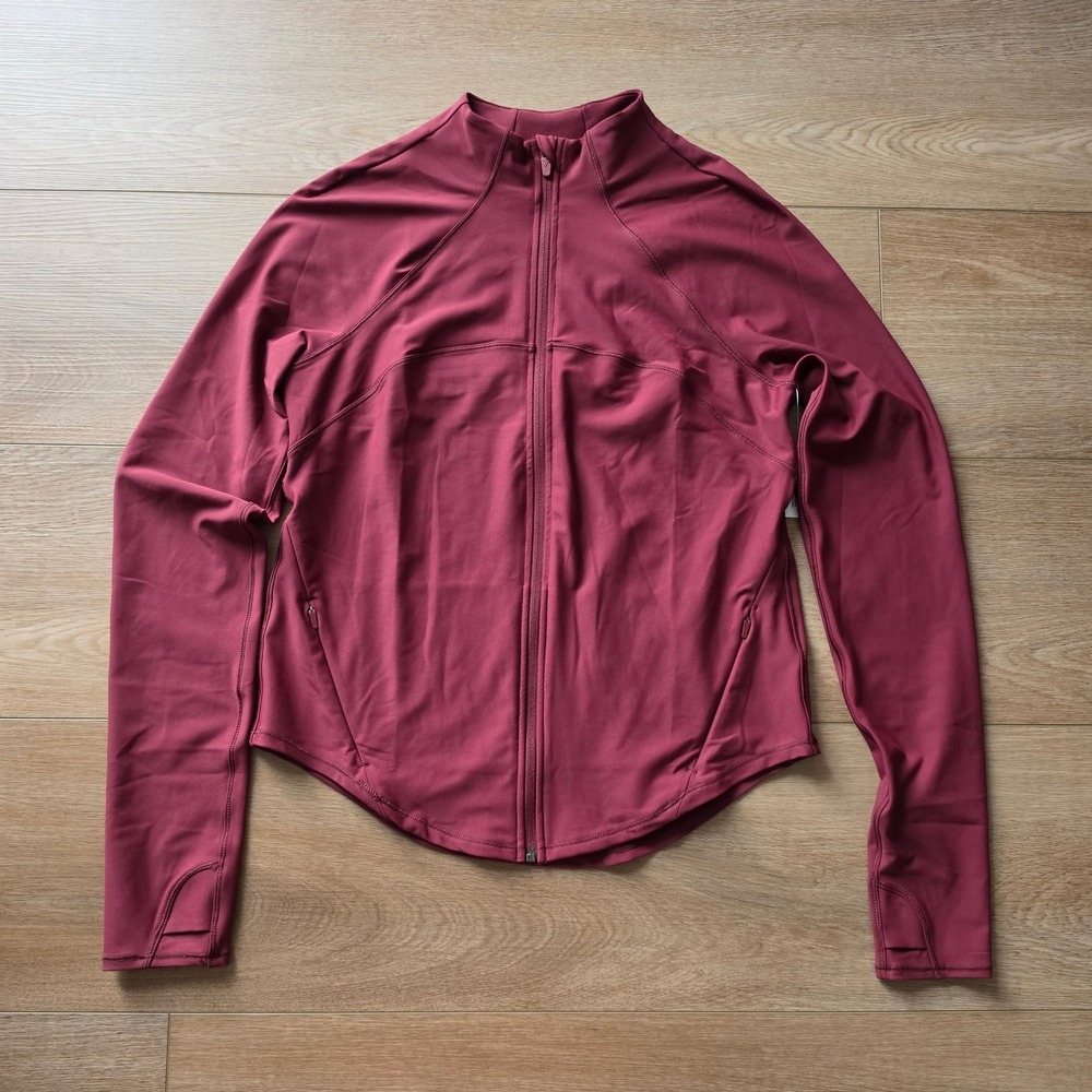 Old Navy Active Powersoft Go-Dry Full Zip Jacket Burgundy M Tall NWT